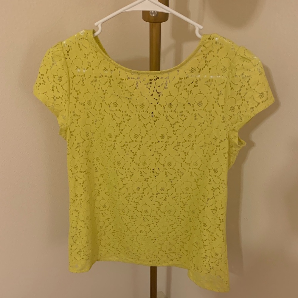 Ann taylor loft diamond eyelet shirt